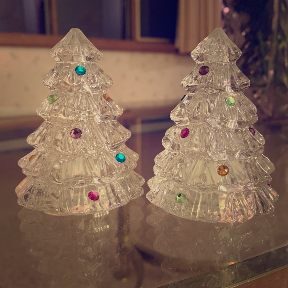 Lenox Christmas tree salt/pepper shakers